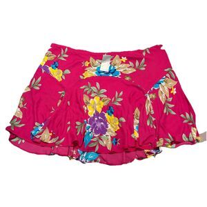 Lauren Ralph Lauren Skirt 22W Floral Short Beach Cruise Vacation Resort Summer